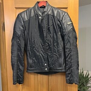 Women’s Hein Gericke Black Leather Motorcycle Jacket - Small